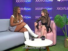 latina milf carla morelli engaged in intense sex with maxx betancur nearly losing control during the interview with dani ortiz in xxxfollow session 9