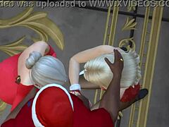 Sabrina Carpenter bent over and banged hard by massive BBC in intense interracial doggystyle.