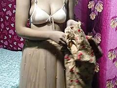 Desi girlfriend sneaks hard fuck from boyfriend before her Indian wedding ceremony