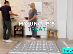 whoa!! hot blonde milf ryan keely rubs massive tits in slippery sex 😍💦