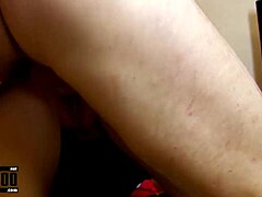 french milf kthylee gags on deepthroat before rough anal gaping on sofa