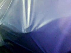 Party Flashing Leads Petite Blonde Wife to Outdoor Cock Sucking