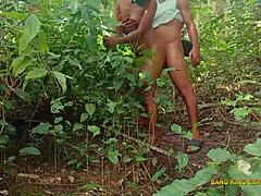 Bbw king's wife bends for bush pounding at village ritual?