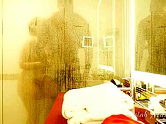 cheating wife showers with monster bbc pounding big black cock fuck