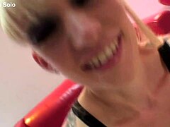 Sofia Valentine rides sybian machine gagging orgasm pov! 🎥