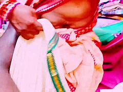 Grandfather seduces indian saree stepdaughter with dirty telugu talk tight pussy ride