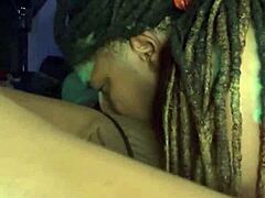 boyfriend's huge black cock makes her drip 😍