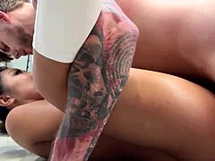 Fucking Pornstar Nicole Doshi's Tight Pussy in Bodega BTS