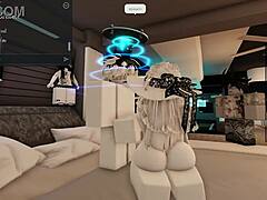 playing roblox turns into wild thai rough sex adventure online