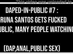 Exotic Brazilian Bruna Santos Daped Public Beach Huge Gape Anal