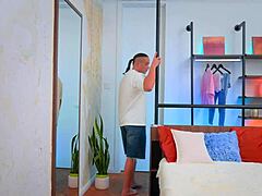 i caught hot stepsis now she sits on my face rough