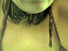 Gym Amateur Dripping Wet Down Legs