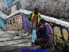 Bold Daylight Fuck Black Brunette Milf Ass