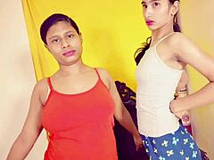 horny lesbians scissor missionary pussies till they cum hard