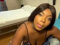 Curvy Colombiana Pays Delivery Guy with Big Cock Creampie Anal Ride