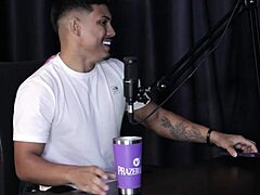 morena safada gets her pussy sucked after weird client vid talk, loves risky fucks on sheer red