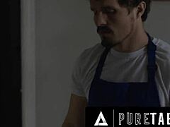 Alison Rey flirts cleans then rides Will Pounder cuckolding hubby 😏🍑🔥