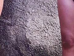 Risky Outdoor Shower Fuck As Neighbor Spots Curvy Brazilian Ass