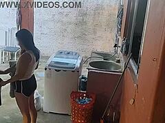 Wife Leaves! Maid Begs for My Erect Cock!