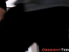 Cheerleader Teen Fucks Whole Team in Rough Uniform Gangbang!