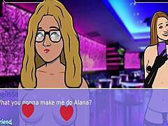 hey girls wanna play a stripping game at the nightclub?