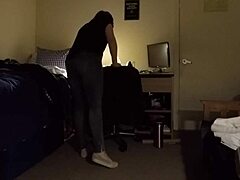 busty curvy milf caught on hidden cam voyeur style