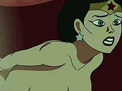 dc giganta dominates in femdom solo masturbation as wonder woman