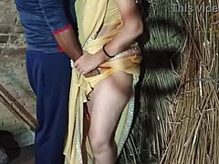 brother-in-law bends sister-in-law over outside for raw doggystyle pussy pounding