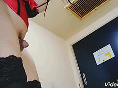amateur shemale miyuki teases in maledome play