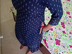 hot 21-year-old housewife's first painful anal with husband in hindi