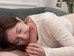 Pleasing boss means swallowing his hot cum for career boost!