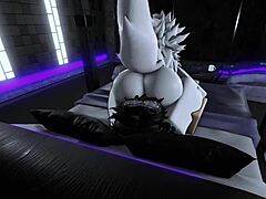 He pounds his hot furry Roblox slut relentlessly