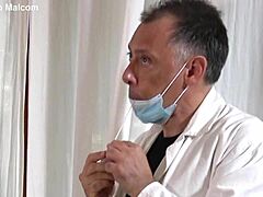 doctor sburioni's anal swab turns into rimjob blowjob and monster cock pounding