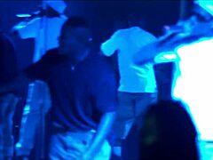 ebony teen striptease turns into ripped clothes monster cock facial party