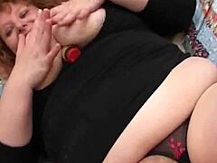 INSATIABLE Italian Redhead Milf Fucks Pussy Raw With Dildo