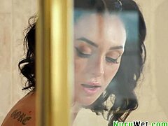 busty teen masseuse soaks me in shower for nuru ride charlotte sins