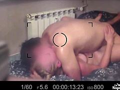 stepdad films double cumshots on stepdaughter's face moaning