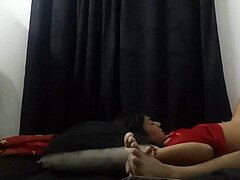 stepdad shoves cock on stepdaughter's feet she rides till creampie!