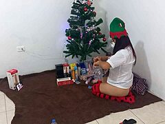 oh slutty mature student toys clit for christmas dildo fun!