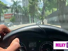 Melissa Lisboa fucks stranger's monster cock hard