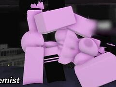 fucking this goth whore's big tits at new condo