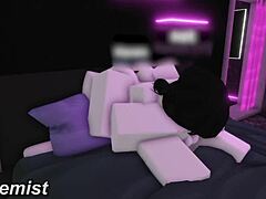 fucking this goth whore's big tits at new condo