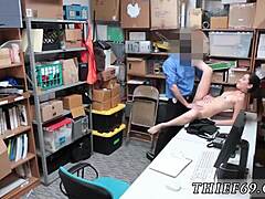 imagine this brunette cop's homemade big tits blowjob after her latest theft bust in uniform she loves it