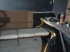 Mechanic Fucks Me Hard In Garage And Cums In My Mouth Back There!