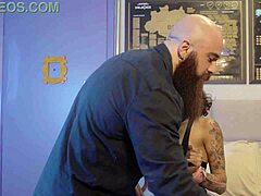 couple skips their night out to stay home and fuck wildly with big ass brunette girlfriend giving blowjob and anal