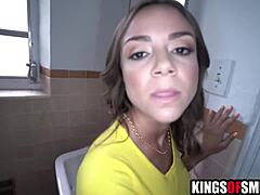 imagine hot latina stepmommy's shaved pussy slammed by stepson