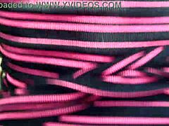 she keeps fucking him after he cums in the park?