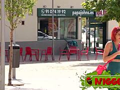 Horny redhead Albaan bends for BBCs despite her fears, loves it rough