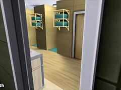 interracial cuckold wife sweats through gym workout