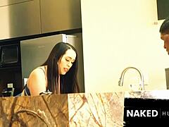 big booty latina bends for massive black cock clap